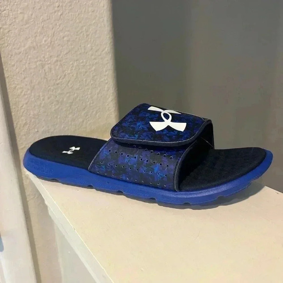 NEW Under Armour Ignite Pro Graphic Slide Sandal 3026024-600 Mens Size 7 - Picture 2 of 7